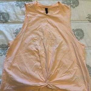 Adidas Women's Logo Twist Knot Tank Top